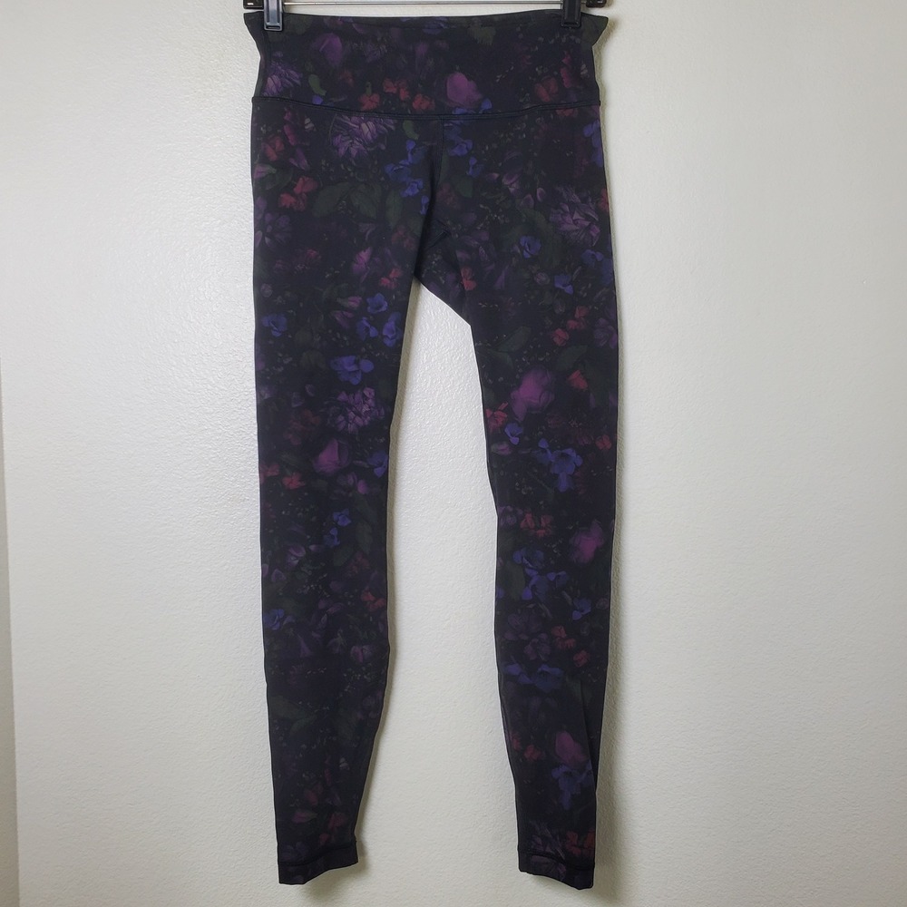 Lululemon Wunder Under High-Rise Tight 28 Midnight Orchid Multi Floral Leggings - Picture 11 of 11